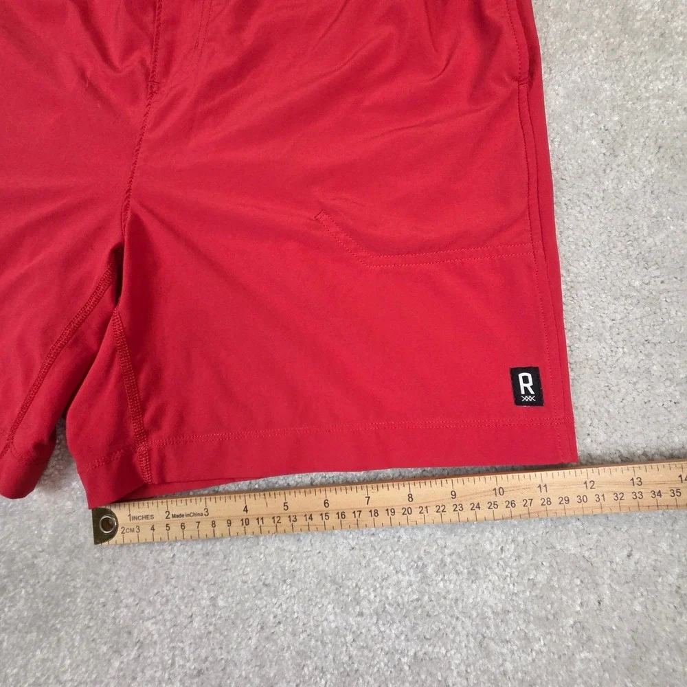 Rhone Essentials Unlined Training Shorts Mens Large Red 7 Inch Inseam